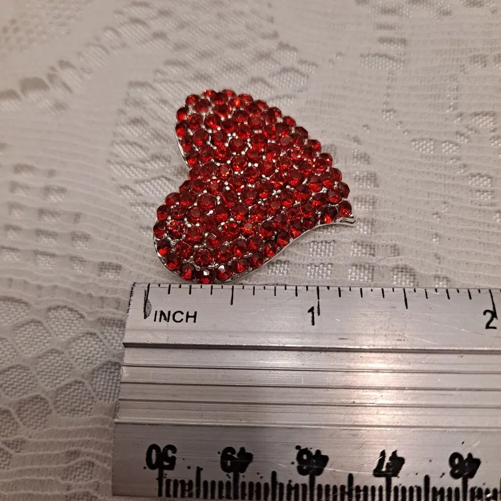 Pins Brooches Lot of 5 Cat Bird Lotus Heart Butterfly Costume Fashion Jewelry